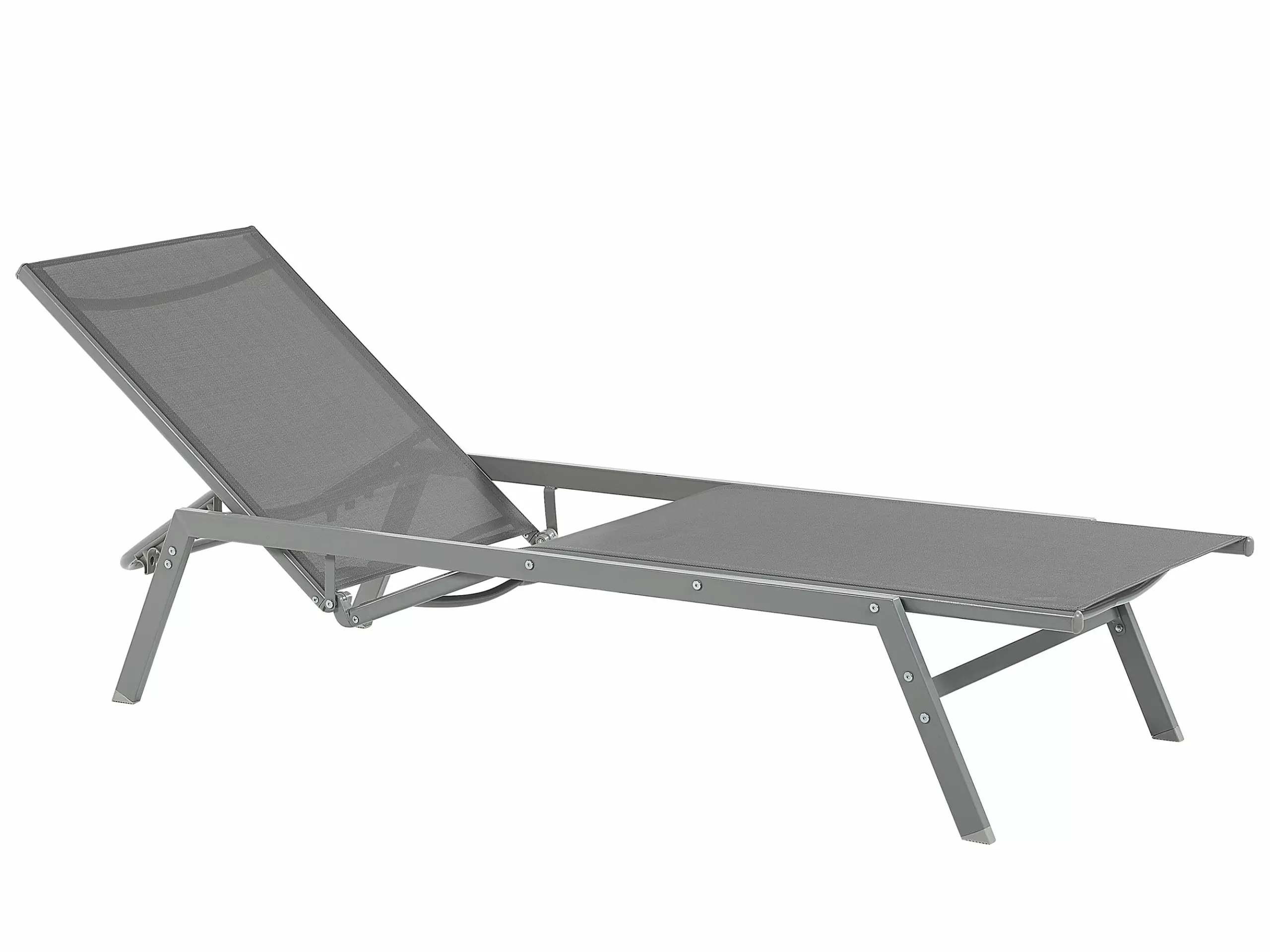 Beliani Harmaa Teräksinen Aurinkotuoli VERNAZZA - Image 3