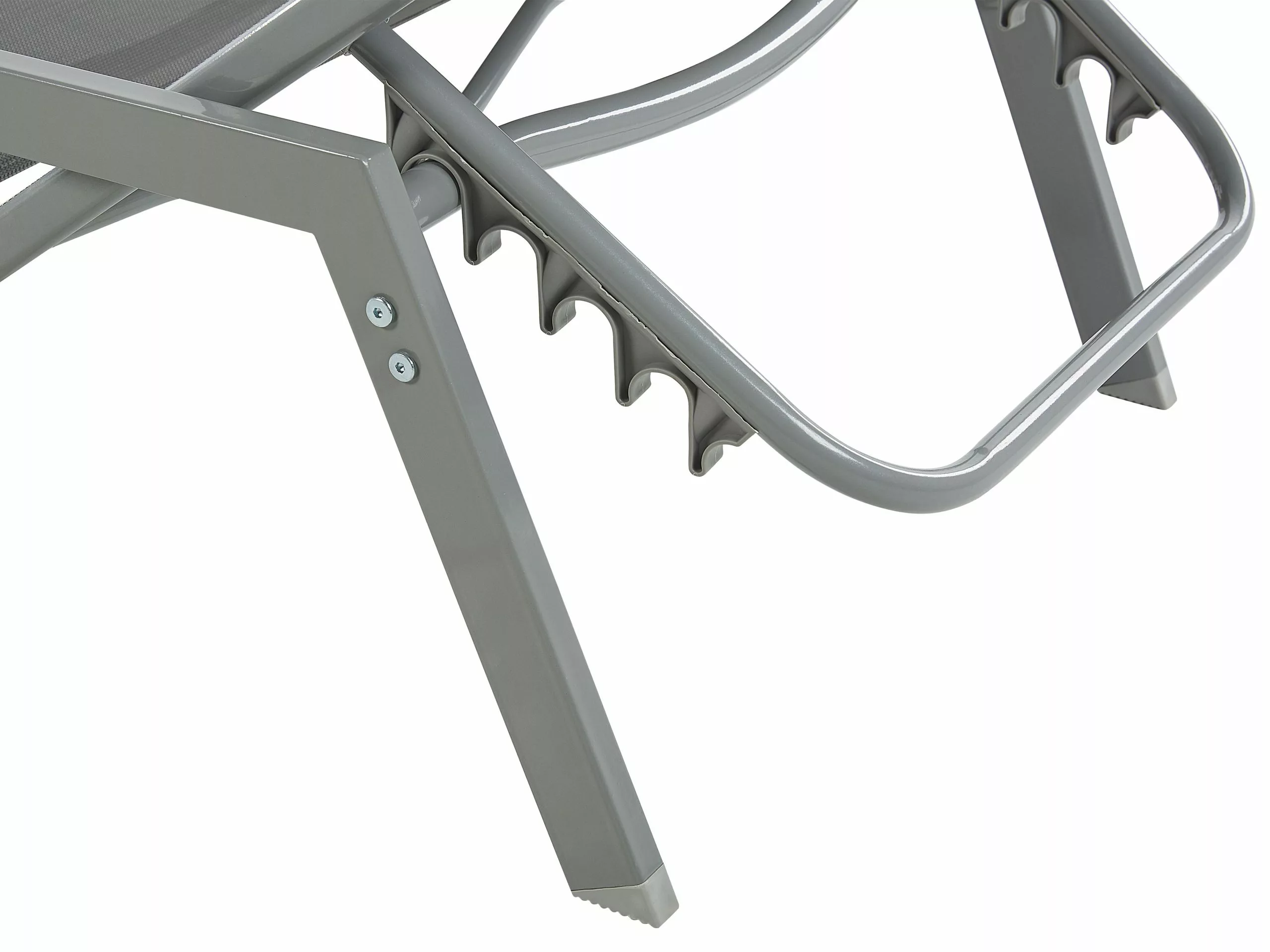 Beliani Harmaa Teräksinen Aurinkotuoli VERNAZZA - Image 8