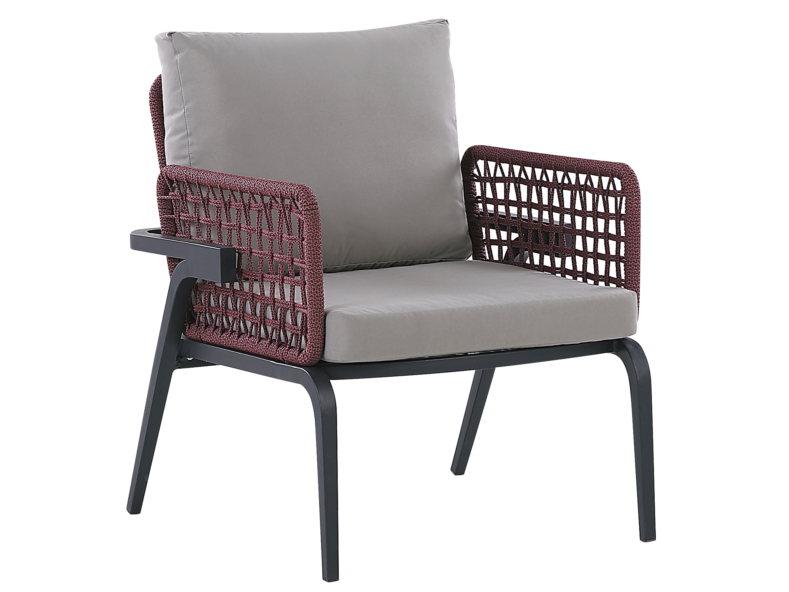 Beliani 4-istuttava Ulkosohvaryhmä Alumiini Harmaa SCIACCA 8 Beliani 4-istuttava Ulkosohvaryhmä Alumiini Harmaa SCIACCA - Image 6