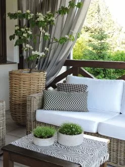 Beliani Ulkosohvasetti Rottinkinen Vaalea ARDEA -Ulkokalusteet myymälä undef src sa picid 826365 type whitesh image