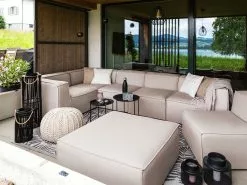 Beliani 7-istuttava Ulkosohva Kangas Oikeak. Beige AREZZO -Ulkokalusteet myymälä undef src sa picid 826861 type whitesh image