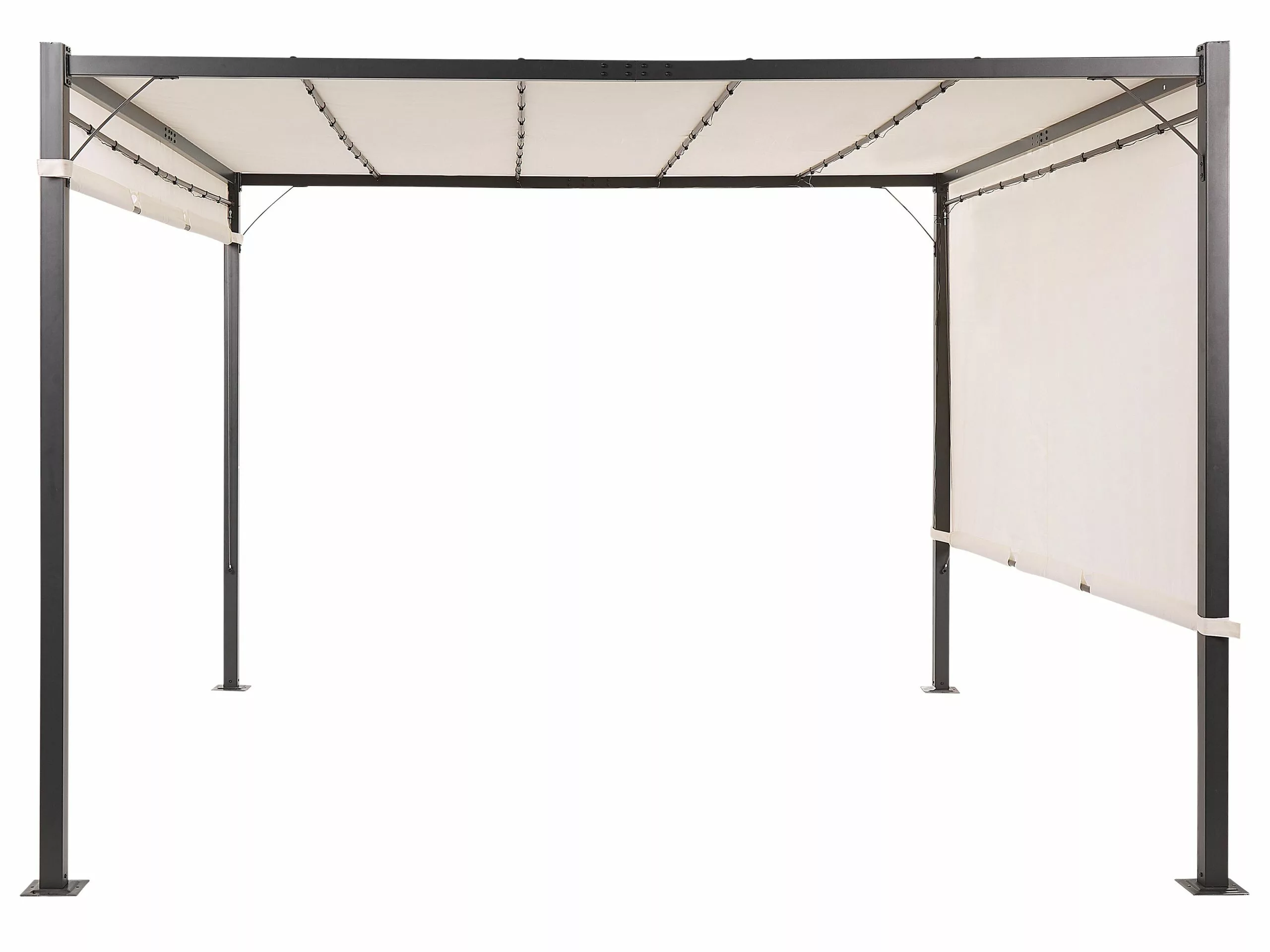 Beliani Beige Puutarhakatos LED-valoilla 310 X 215 Cm PARGA - Image 6