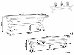 Beliani 6-istuttava Ulkoruokailuryhmä Penkeillä Kuitusementti Valkoinen OLBIA 21 Beliani 6-istuttava Ulkoruokailuryhmä Penkeillä Kuitusementti Valkoinen OLBIA -Ulkokalusteet myymälä undef src sa picid 829729 type whitesh image
