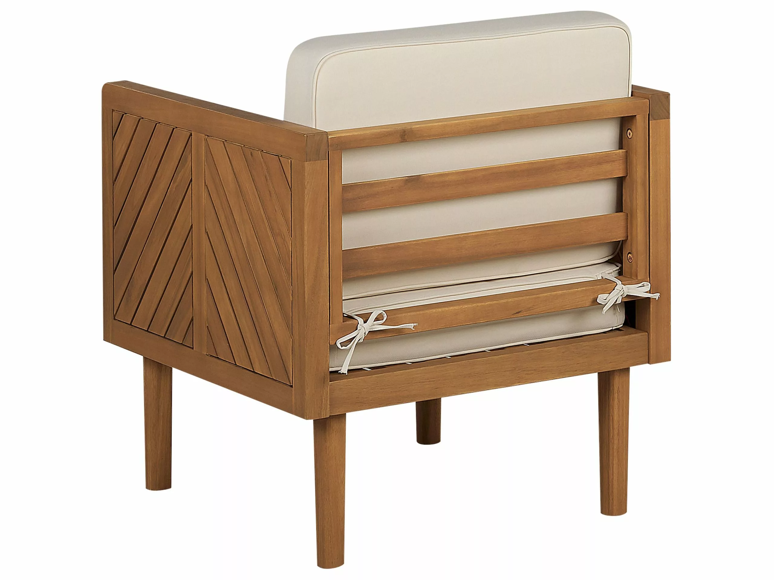 Beliani 2-istuttava Bistrosetti Akaasiapuu Valkoinen BARATTI - Image 8