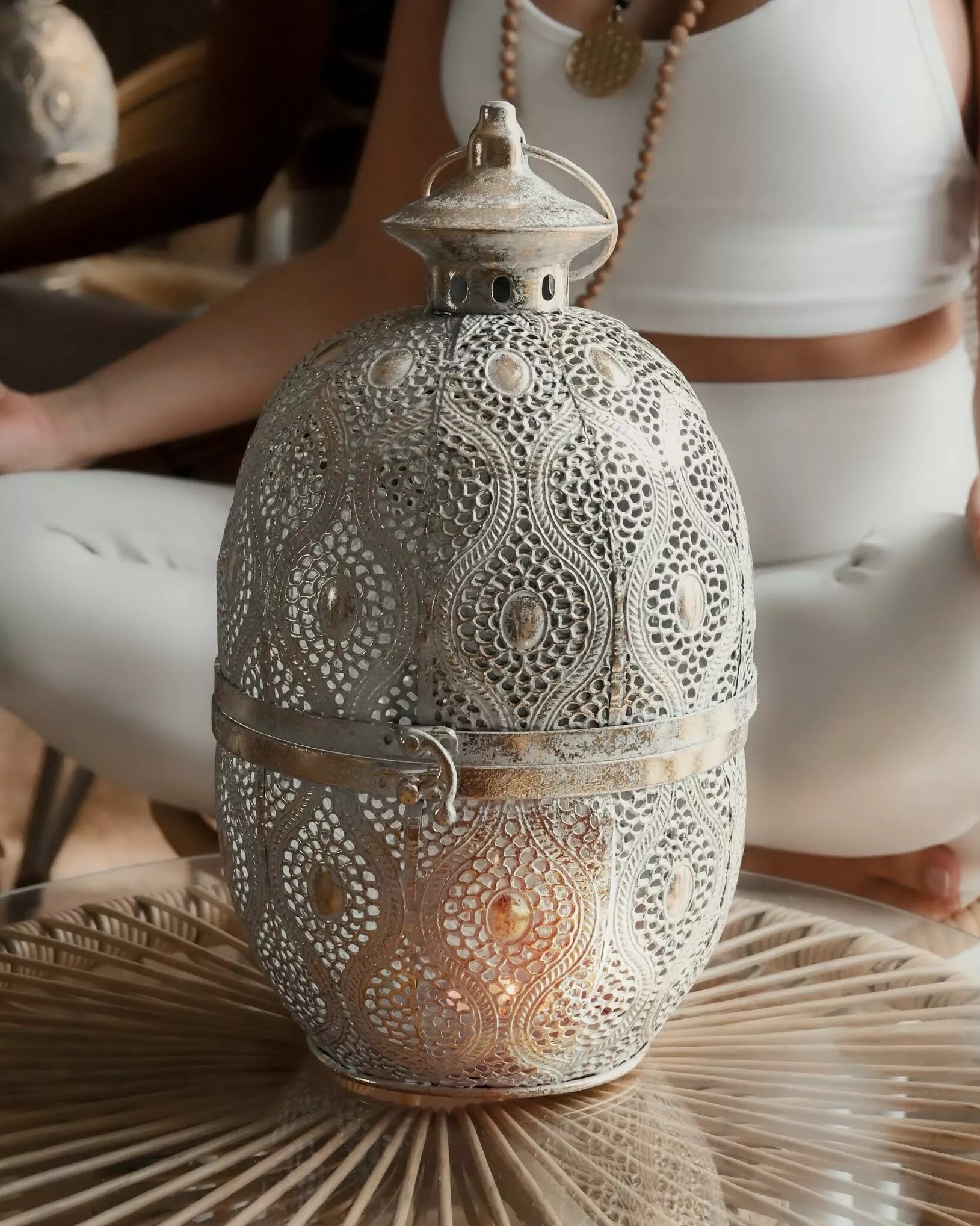 Beliani 2-istuttava Bistrosetti Polyrottinki Luonnonväri/valkoinen PELLARO 8 Beliani 2-istuttava Bistrosetti Polyrottinki Luonnonväri/valkoinen PELLARO - Image 6