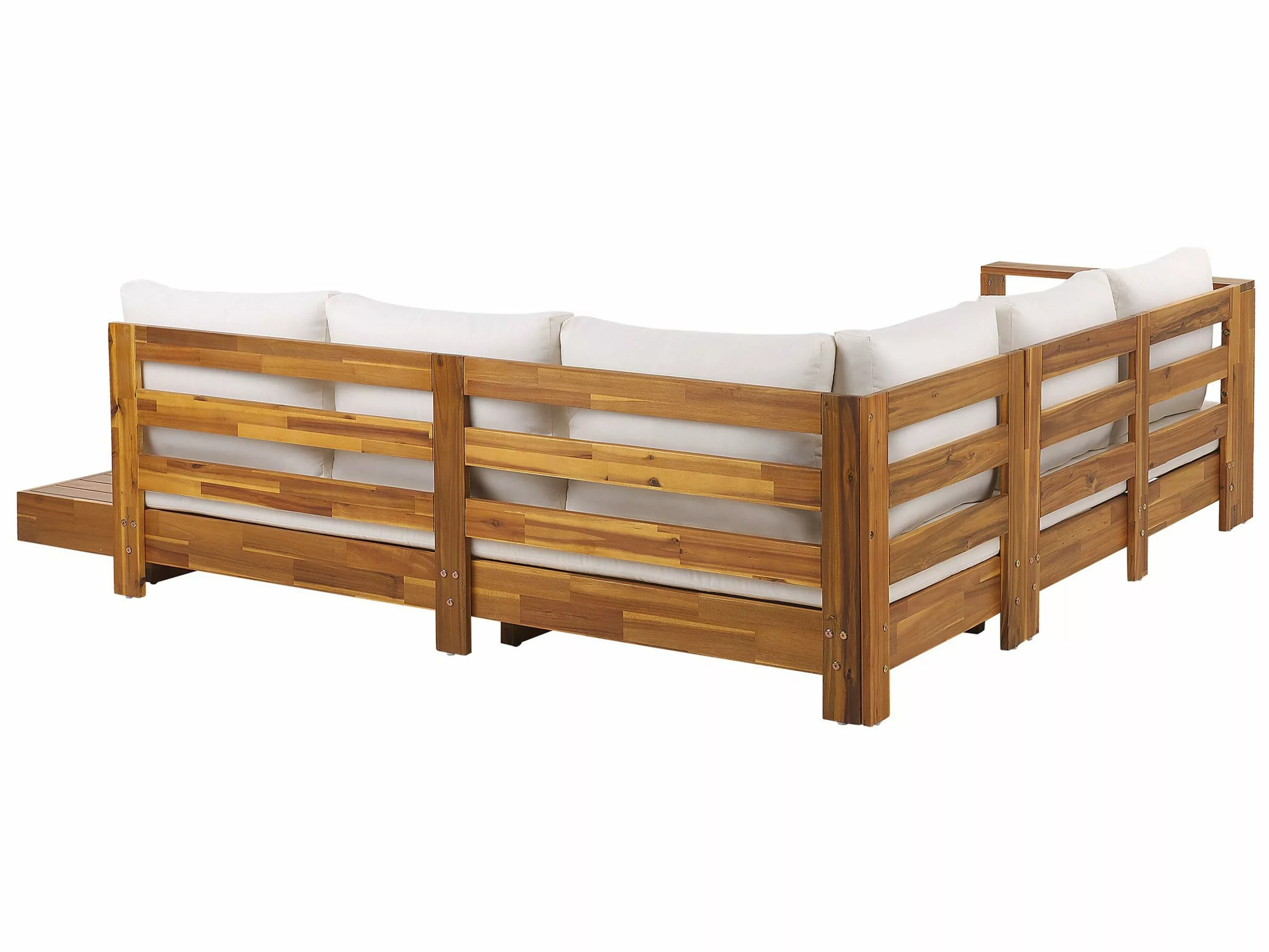 Beliani 5-istuttava Ulkosohvaryhmä Akasiapuu Oikeak. Valkoinen MARETTIMO - Image 4