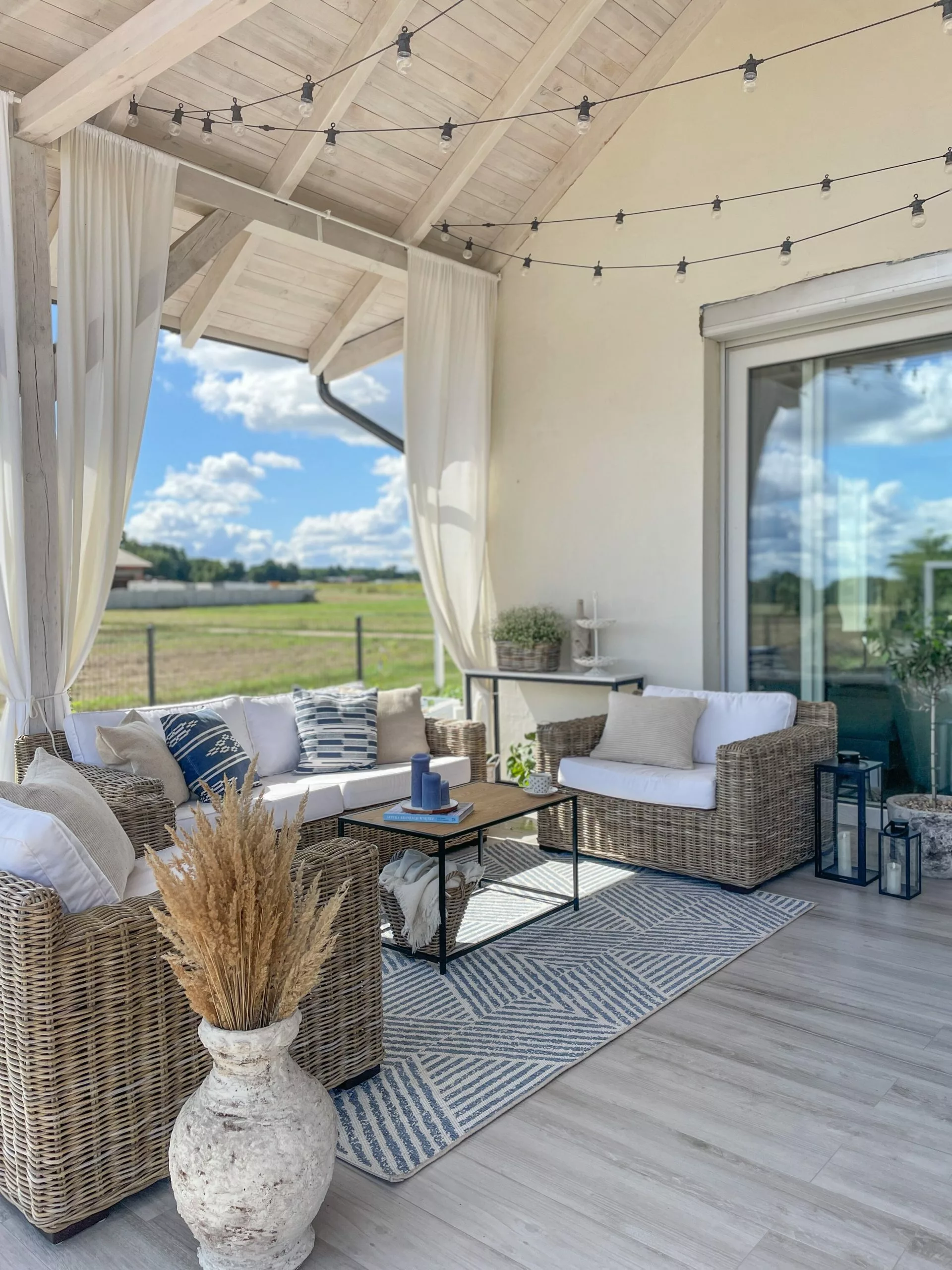 Beliani Ulkosohvasetti Rottinkinen Vaalea ARDEA 12 Beliani Ulkosohvasetti Rottinkinen Vaalea ARDEA - Image 10