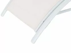 Beliani Aurinkotuoli Teräs Beige/valkoinen GAETA -Ulkokalusteet myymälä undef src sa picid 835731 type whitesh image