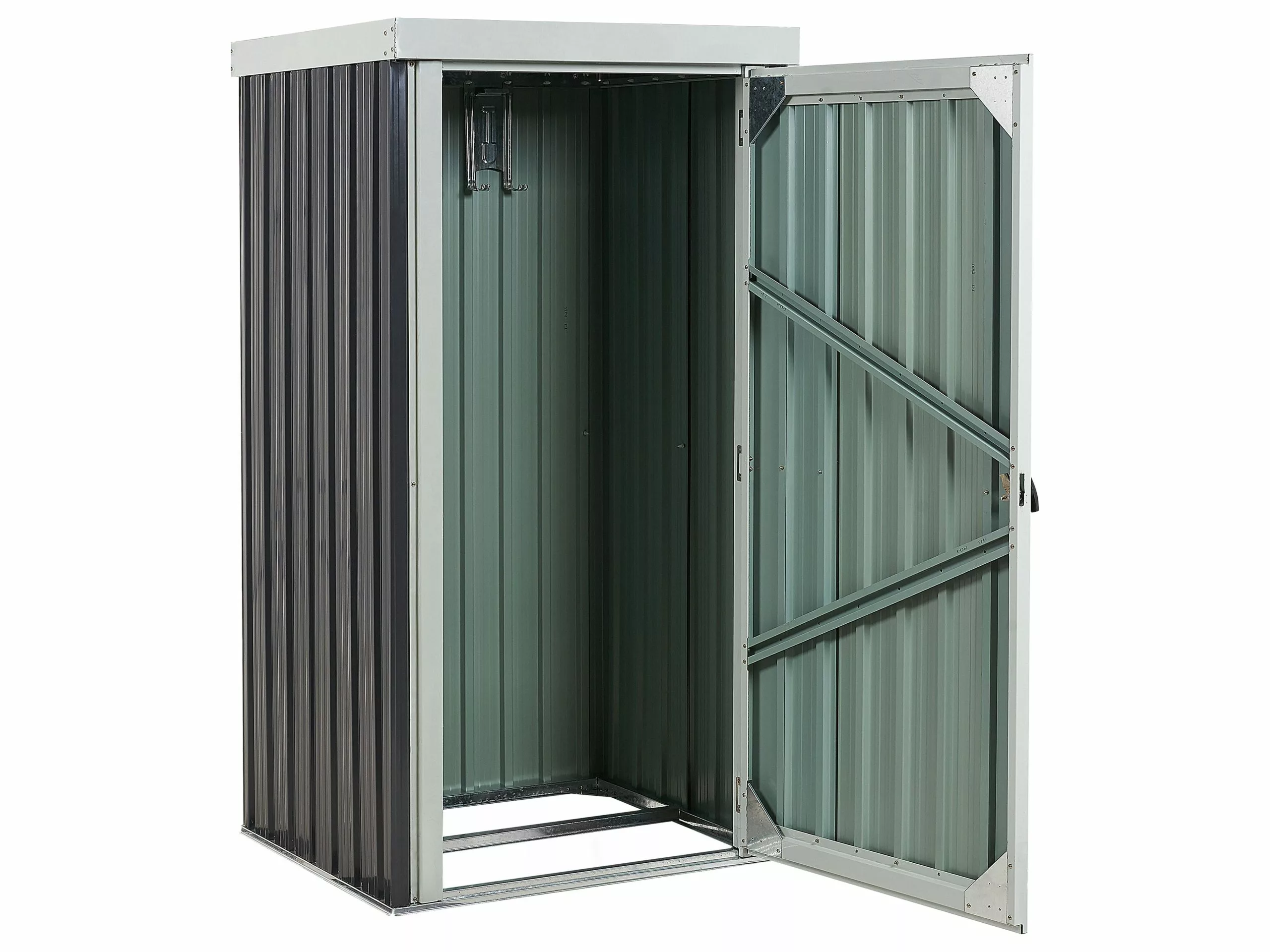 Beliani Puutarhavaja Teräs Grafiitinharmaa 98 X 180 Cm UMBRIA - Image 5