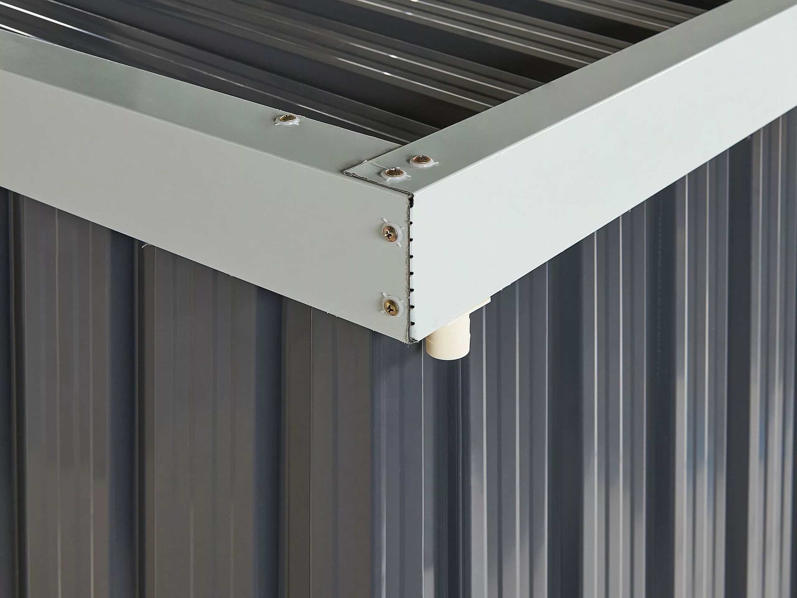 Beliani Puutarhavaja Teräs Grafiitinharmaa 98 X 180 Cm UMBRIA - Image 8