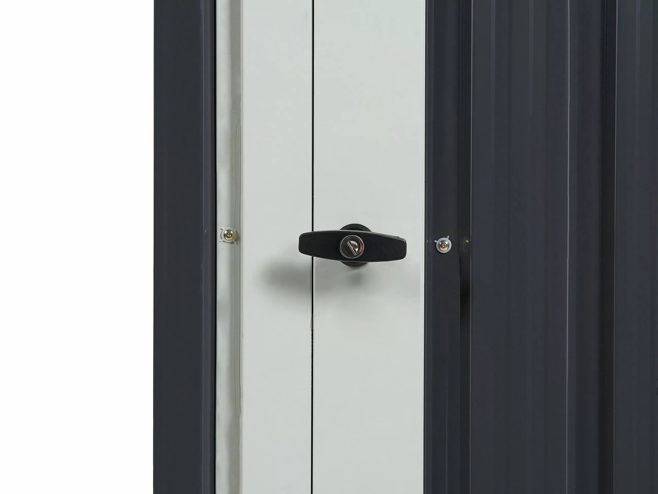 Beliani Puutarhavaja Teräs Grafiitinharmaa 98 X 180 Cm UMBRIA - Image 10