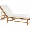 Beliani Aurinkotuoli Bambu Vaalea Puu/luonnonvalkoinen LIGURE -Ulkokalusteet myymälä undef src sa picid 838023 type whitesh image