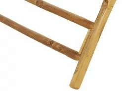 Beliani Puutarhapöytä Bambu Aurinkovarjo Vaalea Puu ⌀ 85 Cm MOLISE -Ulkokalusteet myymälä undef src sa picid 839875 type whitesh image