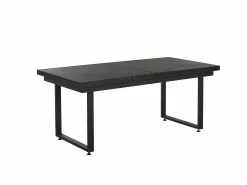 Beliani Puutarhapöytä Jatkettava Alumiini Musta 180/240 X 90 Cm VALCANETTO -Ulkokalusteet myymälä undef src sa picid 842912 type whitesh image