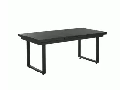 Beliani Puutarhapöytä Jatkettava Alumiini Musta 180/240 X 90 Cm VALCANETTO -Ulkokalusteet myymälä undef src sa picid 842913 type whitesh image