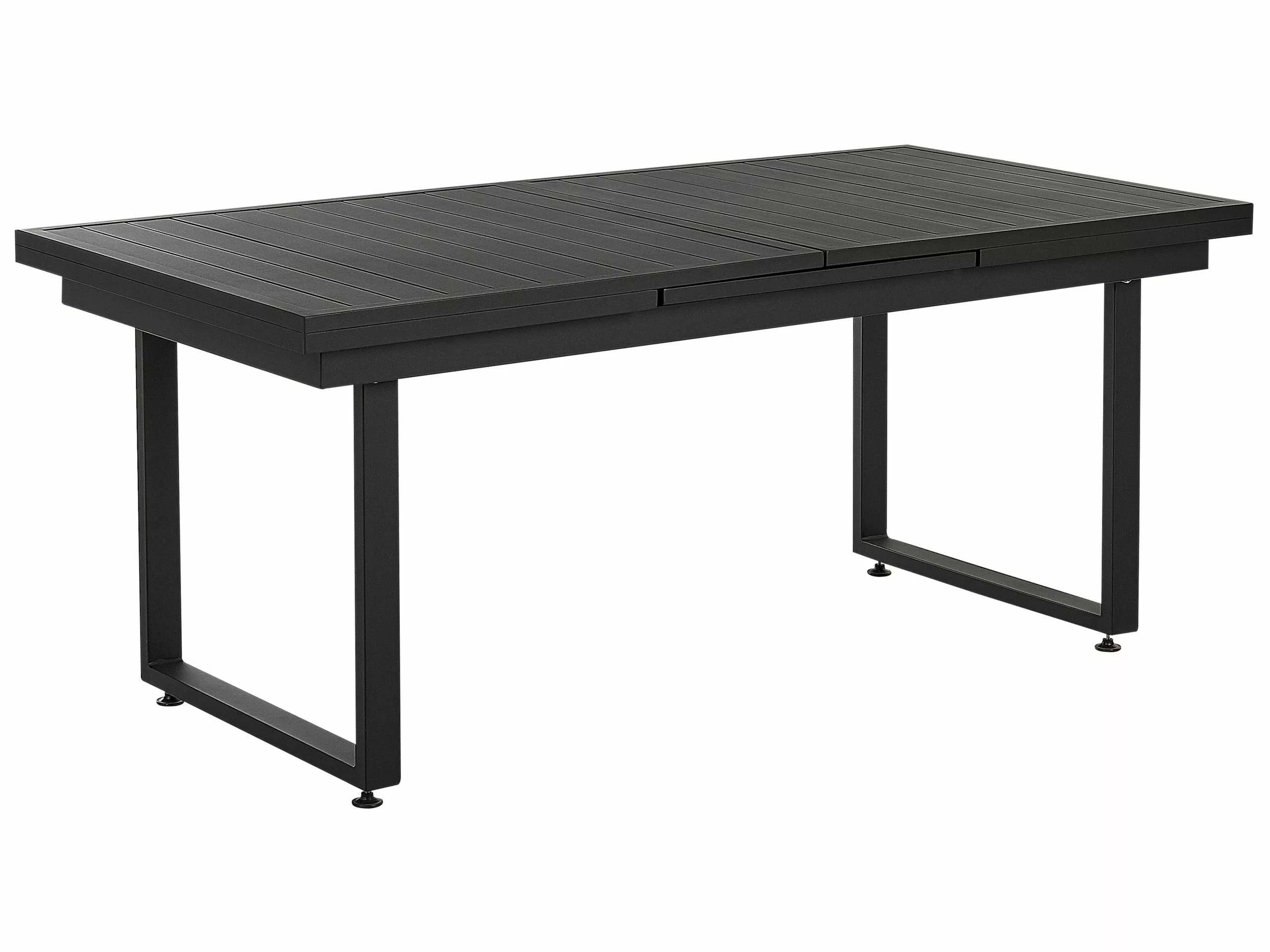 Beliani 6-istuttava Ulkoruokailuryhmä Alumiini Musta/harmaa VALCANETTO/BUSSETO 8 Beliani 6-istuttava Ulkoruokailuryhmä Alumiini Musta/harmaa VALCANETTO/BUSSETO - Image 6