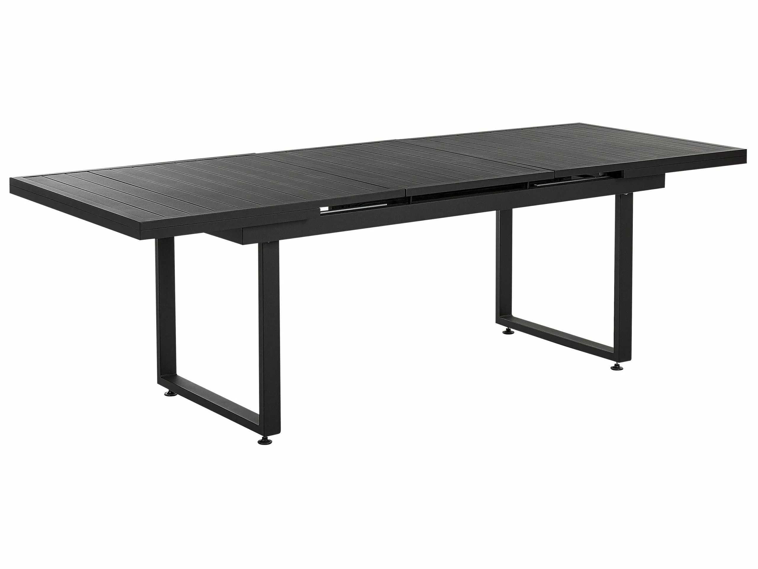 Beliani 6-istuttava Ulkoruokailuryhmä Alumiini Musta/harmaa VALCANETTO/BUSSETO 9 Beliani 6-istuttava Ulkoruokailuryhmä Alumiini Musta/harmaa VALCANETTO/BUSSETO - Image 7