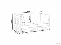 Beliani 2-istuttava Ulkosohva Sertifioitu Akasiapuu Mahonginruskea TRANI 17 Beliani 2-istuttava Ulkosohva Sertifioitu Akasiapuu Mahonginruskea TRANI -Ulkokalusteet myymälä undef src sa picid 852155 type whitesh image