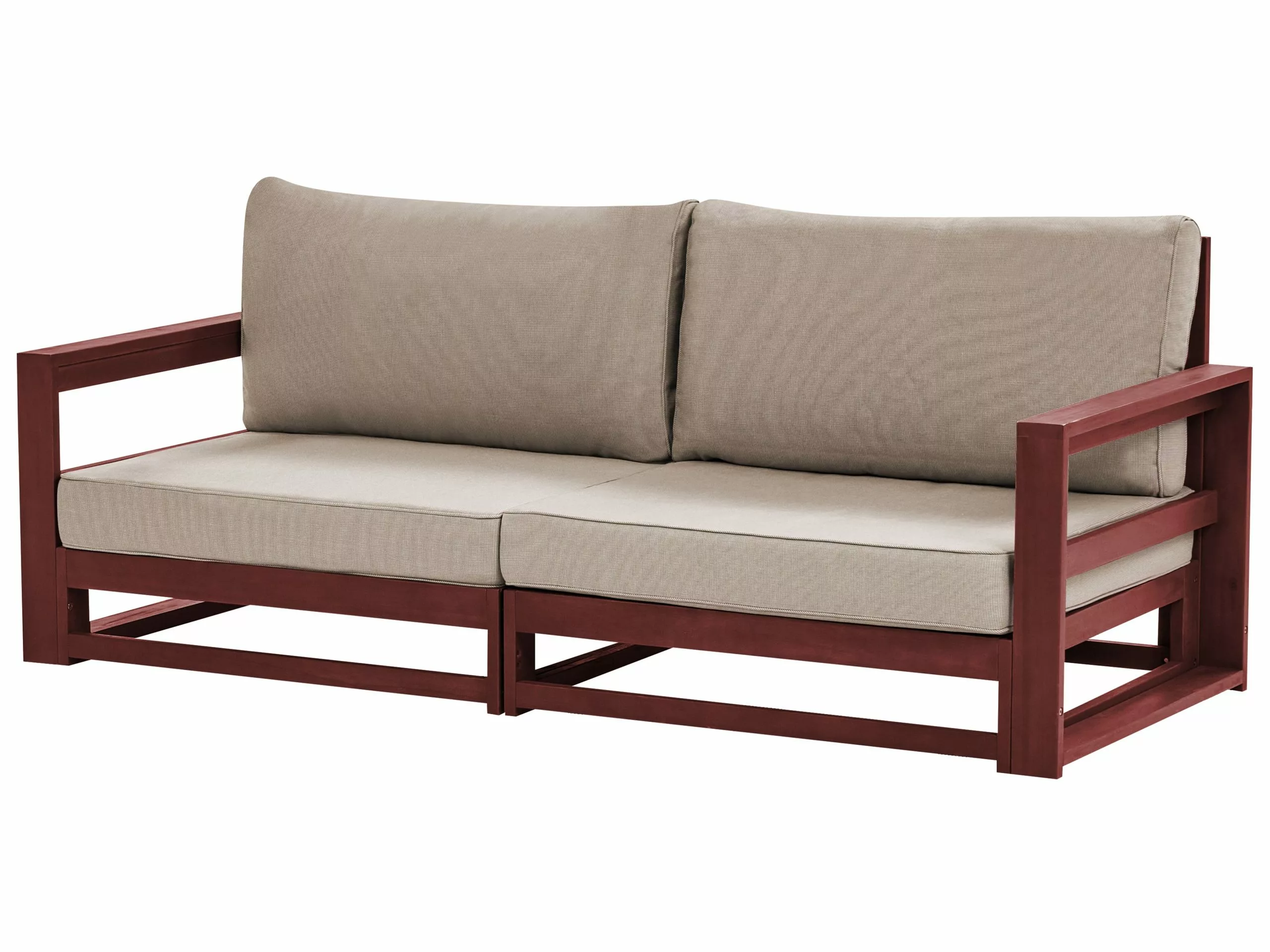 Beliani 2-istuttava Ulkosohva Sertifioitu Akasiapuu Mahonginruskea TIMOR II 3 Beliani 2-istuttava Ulkosohva Sertifioitu Akasiapuu Mahonginruskea TIMOR II